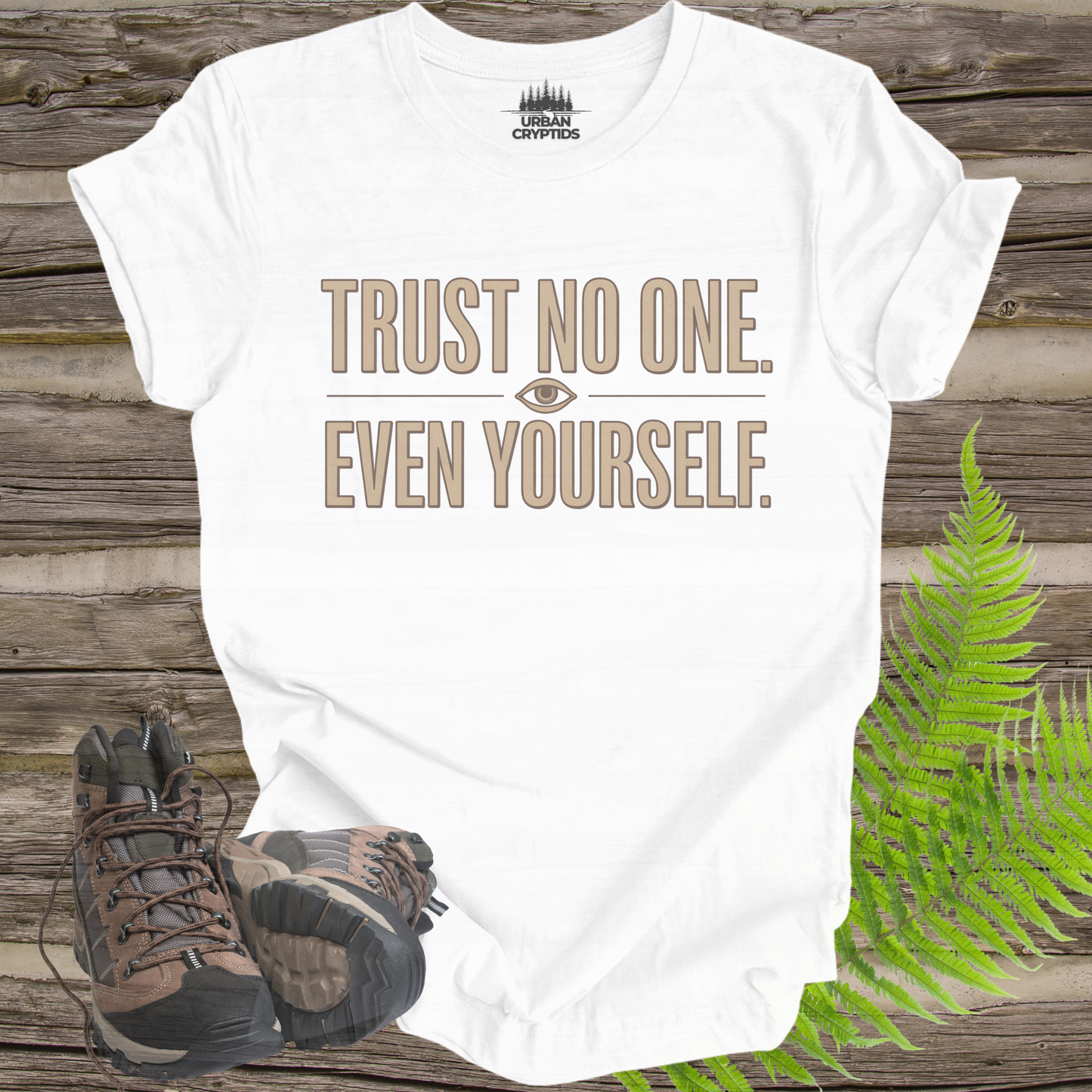 Trust No One. Even Yourself. T-Shirt | Paranoid Vintage Graphic Tee – Urban Cryptids