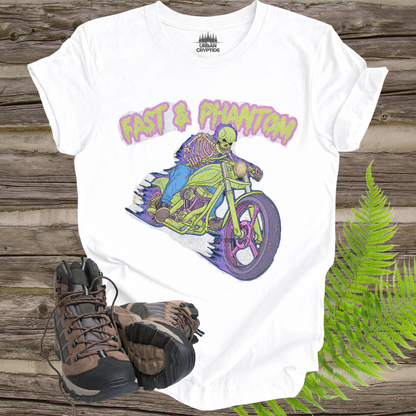 Fast & Phantom Ghost Rider T-Shirt – Paranormal Cryptid Biker Tee