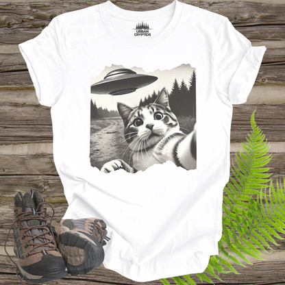 UFO Cat Selfie In Field