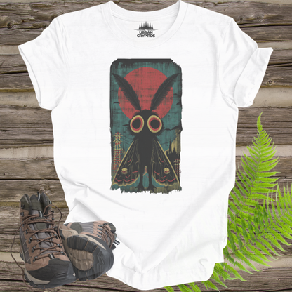 Mothman Vintage Poster T-Shirt | Cryptid Graphic Tee – Urban Cryptids