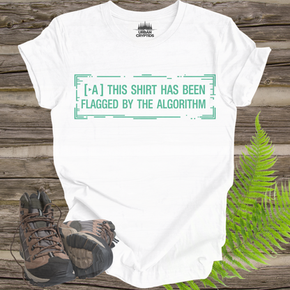 Flagged by the Algorithm T-Shirt | Funny Tech & Conspiracy Tee – Urban Cryptids