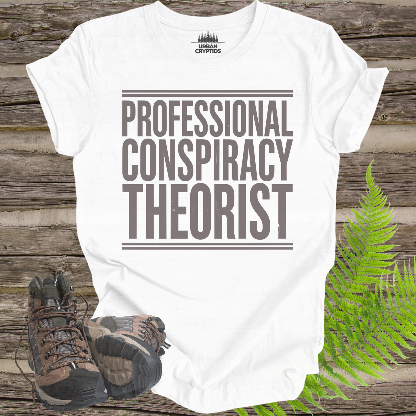 Professional Conspiracy Theorist T-Shirt | Funny Aliencore Tee – Urban Cryptids