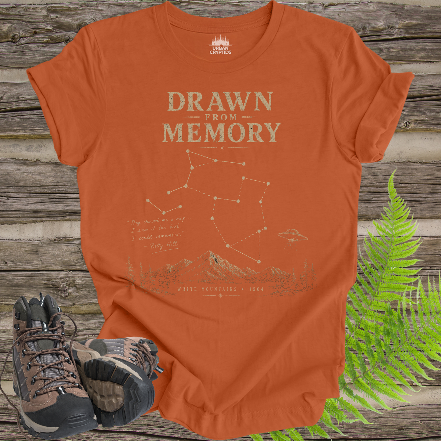 Drawn From Memory Shirt | Betty Hill UFO Encounter Tee | White Mountains 1964 | Vintage Alien Mystery Shirt