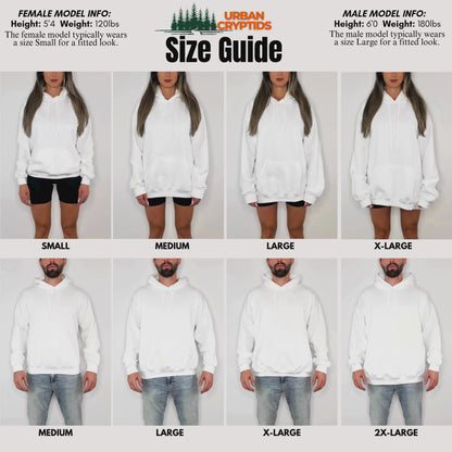 Mothman Vintage Poster Hoodie | Cryptid Graphic Hoodie – Urban Cryptids