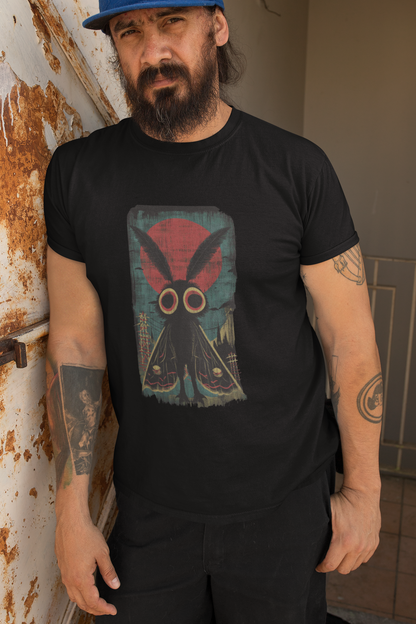 Mothman Vintage Poster T-Shirt | Cryptid Graphic Tee – Urban Cryptids
